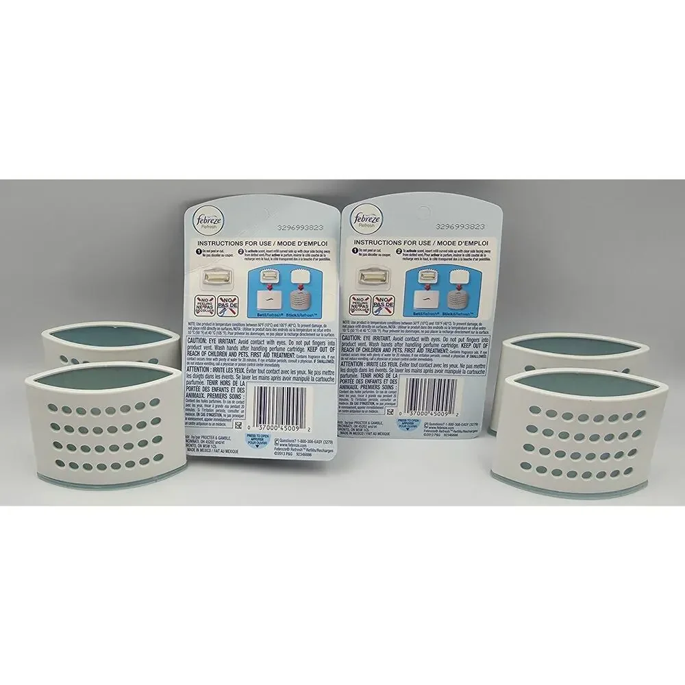 Febreze Set Refresh Air Freshener 2 Refill Pack For Small Space Linen Sky Scent